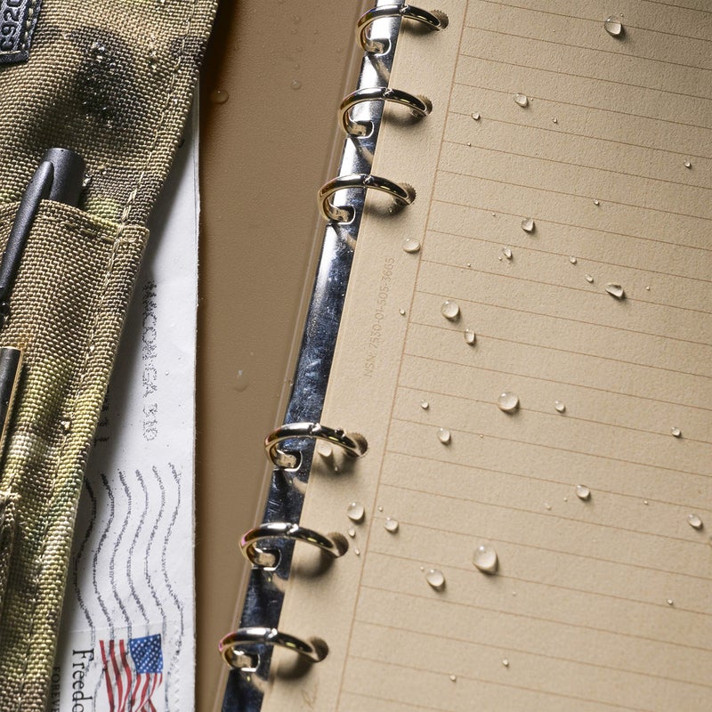 Rite In The Rain Weatherproof 1/2" Ring Binder, 5.625" x 7.875", Tan Binder (No. 9200T) - Image 5